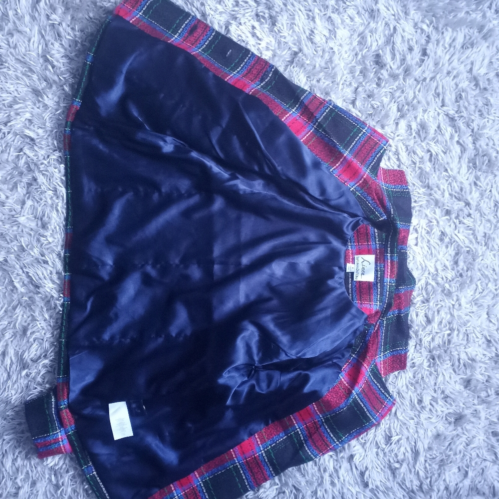 SOLD‼️📪✅Vintage LINEA by Louis Dell'Olio plaid 100% Polyester Blazer - Picture 12 of 16